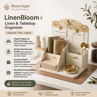 Rosevique™ LinenBloom Kitchen Napkin & Tabletop Organizer